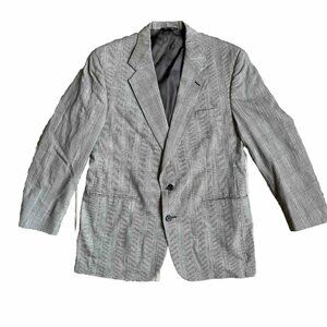 2/$18 SALE! Traditional Briar Apparel Sport Coat Men 42R Wool USA‎ Black White